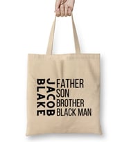 Justice For Jacob Blake Black Lives Matter 2021 Bez Çanta Uzun Saplı