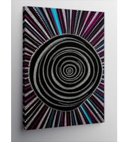 Kanvas Tablo Soyut Spiral Deseni
