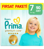 Prima Premium Care 7 Beden Bebek Bezi Ekonomik Paket 30x3 90 Adet