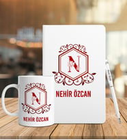 Kişiye Özel Defter Kalem Kupa Hediye Seti 632