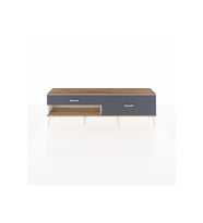Arges TV Ünitesi 2 Çekmeceli  176x30x51 Aytaşı-Çam/Antrasit