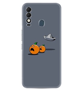 Tecno Spark 8T Kılıf Resimli Desenli Baskılı Silikon Orange Escape 1374