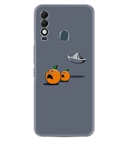 Tecno Spark 8T Kılıf Resimli Desenli Baskılı Silikon Orange Escape 1374