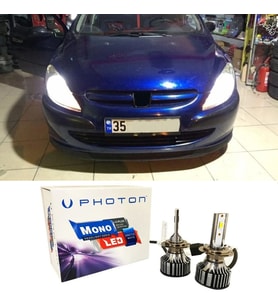 Peugeot 307 Led Xenon Uzun Far Ampulü H7 Mono Yeni Seri Beyaz 2005+