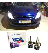 Peugeot 307 Led Xenon Uzun Far Ampulü H7 Mono Yeni Seri Beyaz 2005+