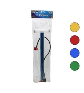 TERS BASMALI METAL GÖVDE PLASTİK KOL İRAN EL POMPASI 55CM TOP - BİSİKLET - MOTOR AYAKLIK APARATLI (5343)