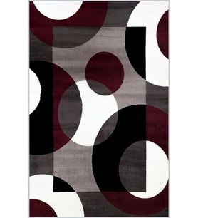 Eliana Home Baskılı, Yıkanabilir Kaymaz Taban Salon Halısı LNA0422 100x150 cm (Bordo)