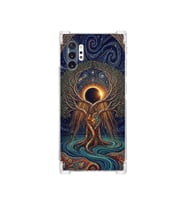 PrintiFy Samsung Galaxy Note10plus ile Uyumlu Simya Serisi Kozmik Denge Tasarımlı Uv Baskılı Köşe Korumalı Antişok Kılıf