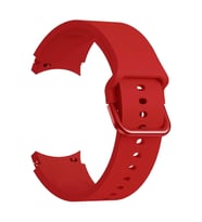 Microsonic Samsung Galaxy Watch 4 Classic 46mm Kordon Solid Silicone Band Kırmızı