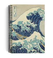 Lexroo Katsushika Hokusai/The Great Wave off Kanagawa,1829 Spiralli Defter 05 A5 Çizgisiz