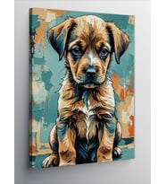 Kanvas Tablo Sevimli Yavru Köpek
