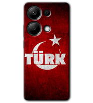 Redmi Note 13 Pro 4G Kılıf HD Desen Baskılı Kılıf - Ayyıldız Türk