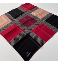 Vissona Twill İpek Eşarp Bordo IPK4102