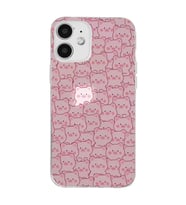 Iphone 12 Uyumlu Cute Pink Pig Tasarımlı Şeffaf Telefon Kılıfı