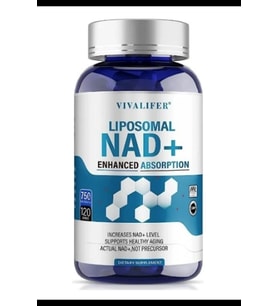 VIVALIFER Liposomal Nad+ 750 mg With Tmg 375 mg 120 Capsul.Usa Menşei.OZELSPORCUGIDALARIN'DAN 3861 (Renksiz)