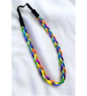 RAİNBOW ÖRGÜ LASTİKLİ SAÇ BANDI