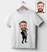 Kişiye Özel Mafya Tasarımlı Karikatür Tişört