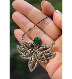 STONEAGE JEWELLERY Otantik Bayan Kolye (Altın / Dore)