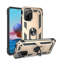 Coverzone Xiaomi Poco M5S ile Uyumlu K?l?f Shockproof Z?rhl? Kau�uk Y�z�k Tutuculu 360 DERECE D�NEB?LME,100 DERECE A?A?I VE YUKARI HAREKET ETME �ZELL??? Vega Gold