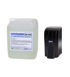 Omniwash SD-400 5000 ml Köpük El Sabunu ve 500 cc Dispenser Seti Siyah