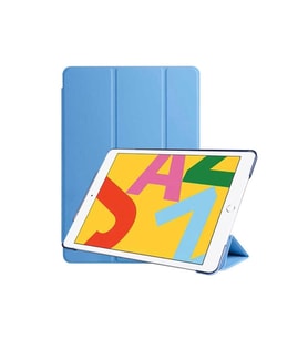 Apple iPad 10.2 (8.Nesil) Uyumlu Zore Smart Cover Standlı 1-1 Kılıf (Mavi)