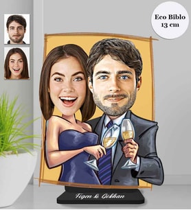 Kişiye Özel Sevgili Ahşap Eco Biblo -37