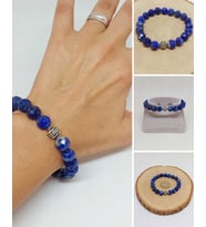 Sirius Serisi Lapis Taşı 10mm Unisex Bileklik (52924)