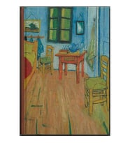 DEFFTER ART OF WORLD  / VINCENT VAN GOGH - THE BEDROOM 14X20 SERT KAPAK ÇİZGİLİ DEFTER 96YP.