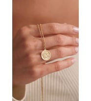 Kişiye Özel 925 Ayar Gümüş Şık Ra'nın Gözü Model Kolye (Gold)