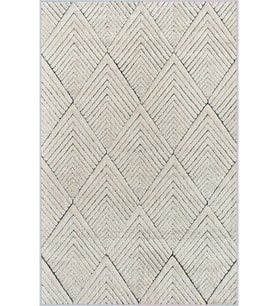 Eliana Home Baskılı, Yıkanabilir Kaymaz Taban Salon Halısı LNA1051 100x150 cm (Gri)