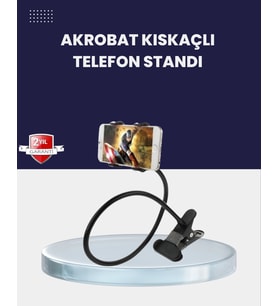 Güçlü Mandallı Akrobat Telefon Tutucu Masa Araç Uyumlu