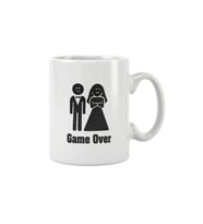 Game Over Evlilik Şaka Eğlenceli Hediye Baskılı Kupa Bardak