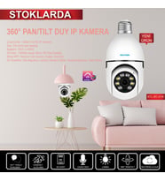 360° PAN/TİLT Wİ-Fİ DUY IP KAMERA