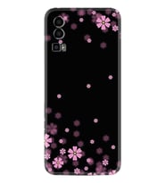 General Mobile Gm 23 Kılıf Resimli Desenli Baskılı Silikon Black flowers 1391
