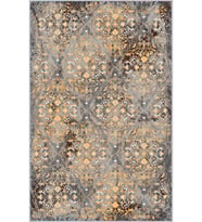 Eliana Home Baskılı, Yıkanabilir Kaymaz Taban Salon Halısı LNA1352-HT377 100x150 cm (Sarı)