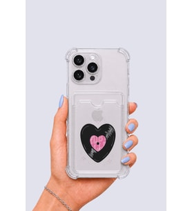 iPhone 14 Pro Max Kartlıklı Vinly Desenli Kılıf - GLST5051-3444