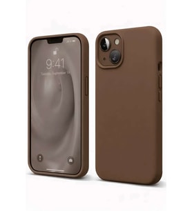 iPhone 14 Kılıf First Silikon - Kahverengi
