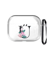 PrintiFy Apple Airpods Pro 2 Uyumlu Harf Tasarımlı Şeffaf Silikon Kılıf - Ü