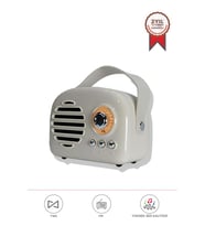 Bluetooth Hoparlör Nostaljik Radyo USB TF Destekli Speaker KTS-1682 Gri