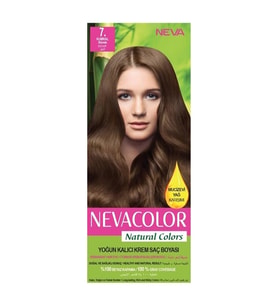 Nevacolor Natural Colors 7. Kumral - Kalıcı Krem Saç Boyası Seti