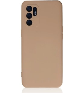 Newface Oppo Reno 6 Kılıf Nano içi Kadife Silikon - Pudra