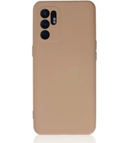 Newface Oppo Reno 6 Kılıf Nano içi Kadife Silikon - Pudra
