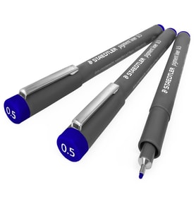 Staedtler 308 05-3 0.5mm Pigment Liner Mavi Kalem 1 Adet
