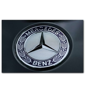 Cakatabloo Mercedes Benz Logo Orijinal Zemin MDF Tablo