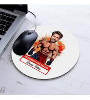 Kişiye Özel Hediye Karikatürlü En Başarılı Erkek Kick Boksçu Mousepad