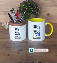 Babaya Hediye Kalemlik, Kupa Bardak T Kişiye Özel Hediye (Model 10)