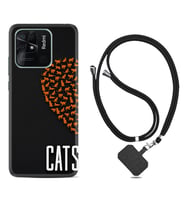 Xiaomi Redmi Note 7 8 9 Pro 10 2022 10 Pro 10S Kılıf Boyun Askılı Silikon Cats 1792