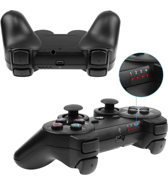 Ps3 Doubleshock Siyah Bluetooth Wireless Controller Oyun Kolu PS3