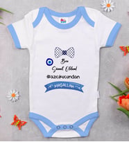 BK Kids Sünnet Tasarımlı Mavi Bebek Body Zıbın-2