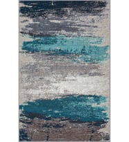 Eliana Home Baskılı, Yıkanabilir Kaymaz Taban Salon Halısı LNA1800 100x150 cm (Gri)